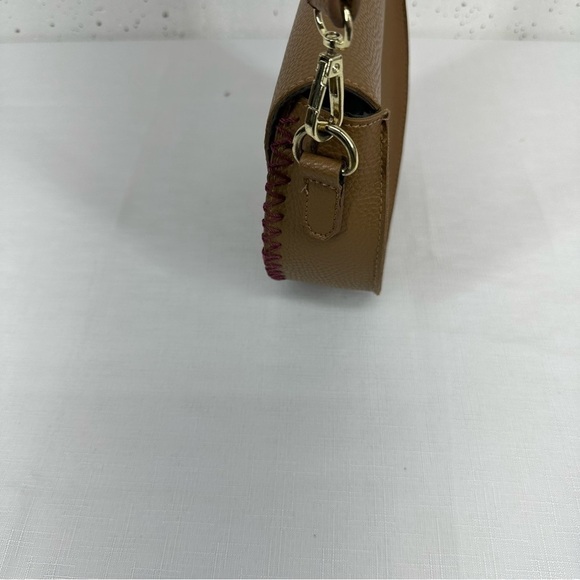 Danielle Nicole Beige Pebbled Vegan Leather Crossbody - Picture 9 of 14